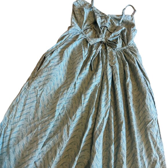 Patagonia Lost Wildflower Spaghetti Strap Crop Jumpsuit Open Tie Back Size Small - Picture 10 of 13